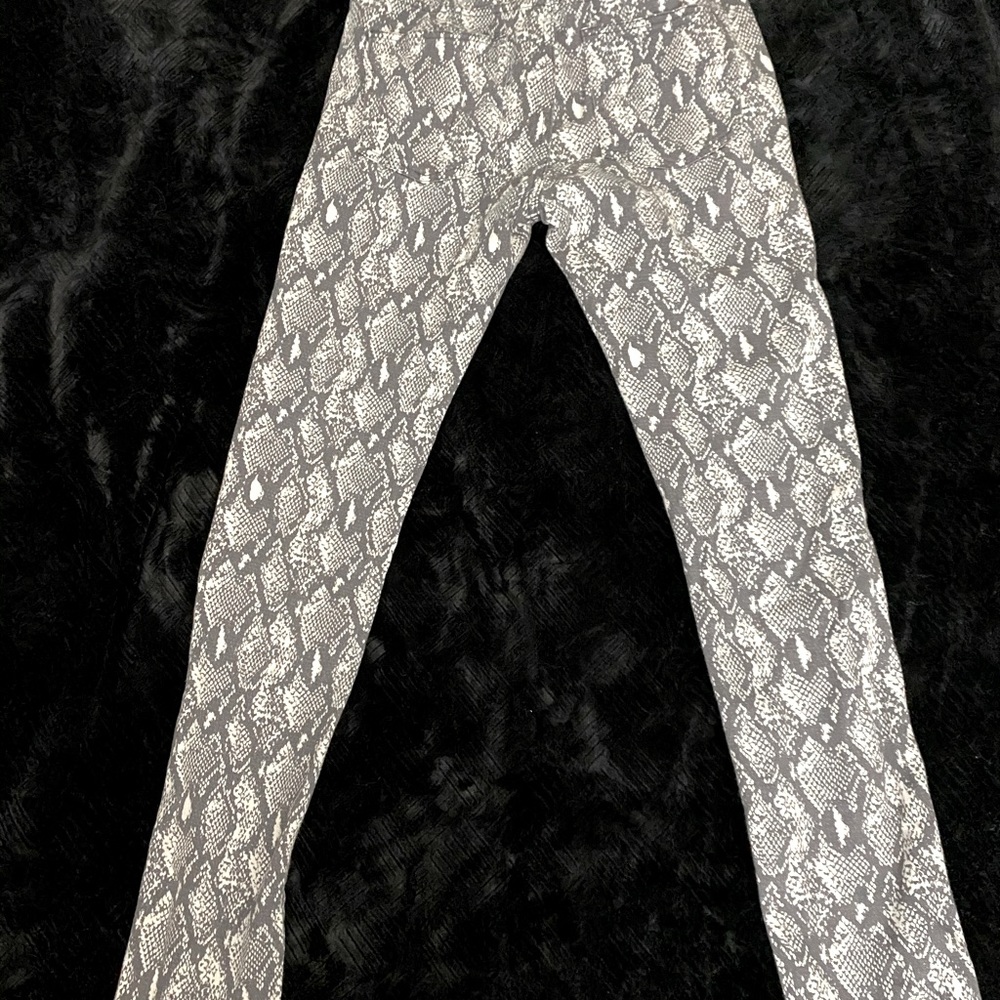 Urban Outfitters Fake Snake Print Pants Gray Small